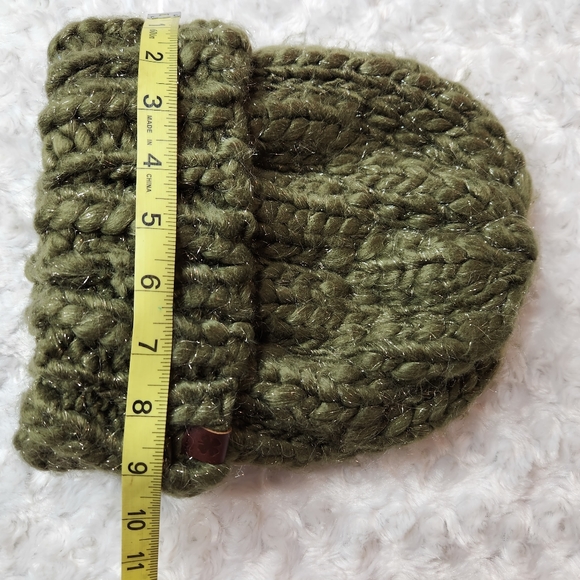 Lucky Brand Knit Sage Woven Crochet Scarf and Beanie - Picture 11 of 16